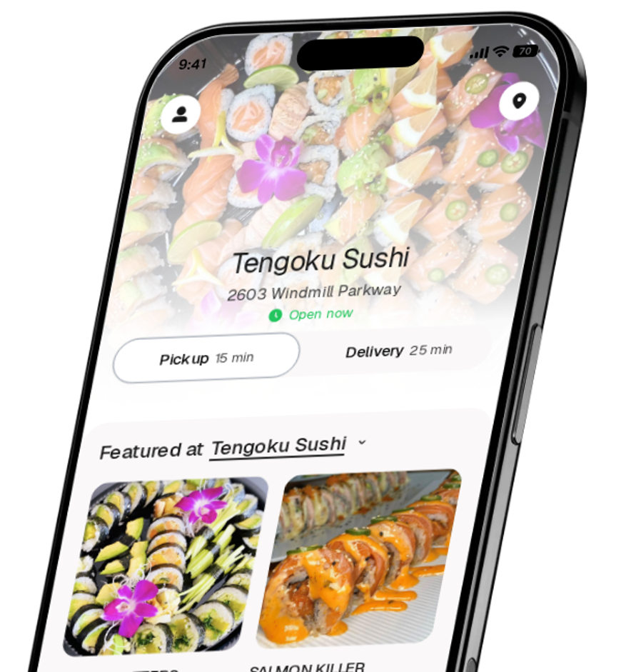 Tengoku Sushi app preview