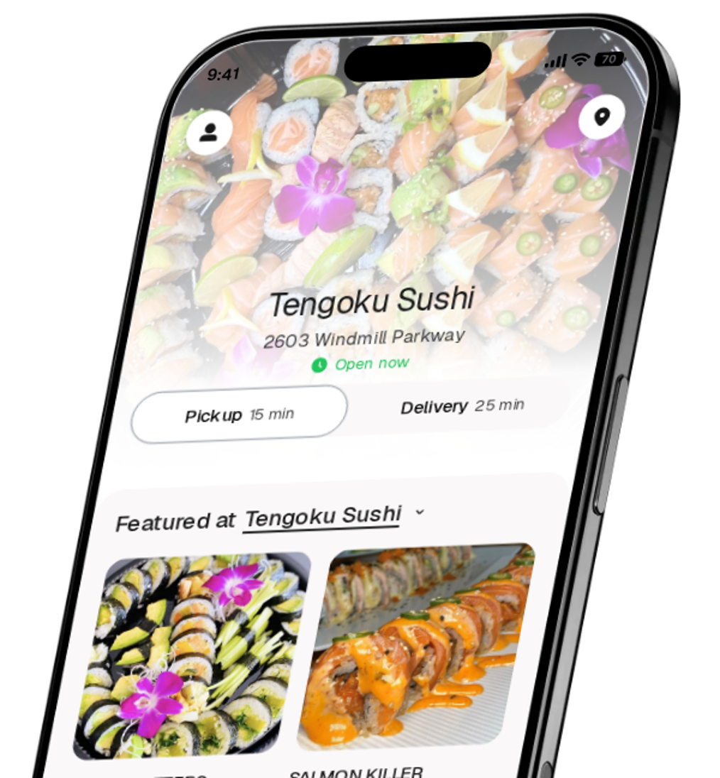 Tengoku Sushi app preview
