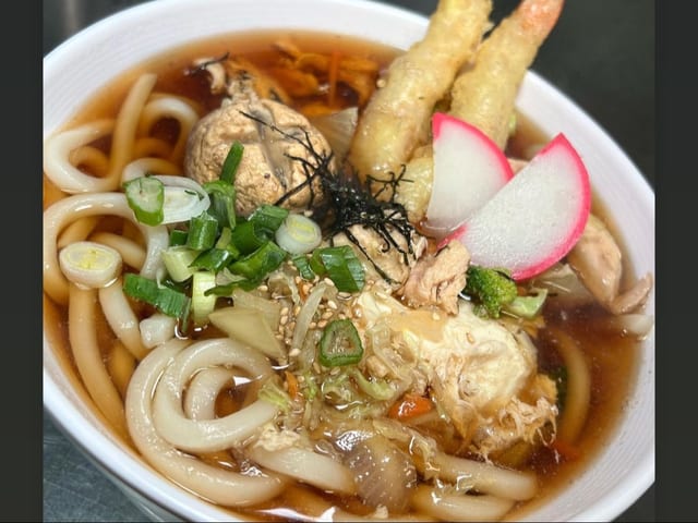 Nabeyaki udon soup.