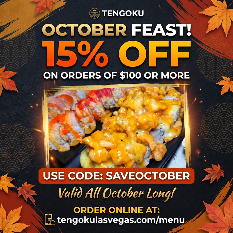 October Feast Special at Tengoku! 🍂✨