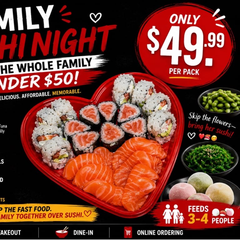 Family Sushi Night Bundle at Tengoku Sushi 🍣